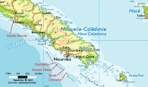 new caledonia noumea map